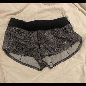 Lululemon 2.5 inch size 6 speed up shorts